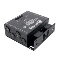 Angled view of ADJ DP-415R 4-Channel DMX Dimmer / Switch Pack on white background