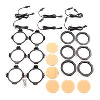 Top view of ADJ ELE738 ElectraPix Par 7 Pak Accessories on white background