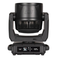 Front view of ADJ HYD346 Hydro Flex L19 LED Moving Head Wash Light with head pointing up on white background