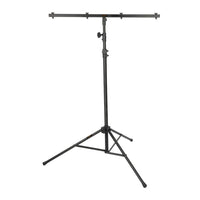 Angled front view of included Mount with ADJ Solo Stream PAK on white background