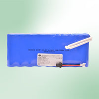 Front view of ADJ Z-WIB268 Replacement Battery for Wifly EXR QA5 IP/Mirage Par H IP on green background