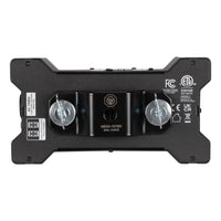 Bottom view of Accu-Cable Power Bone T1PC Power Distribution Box with bracket attached on white background