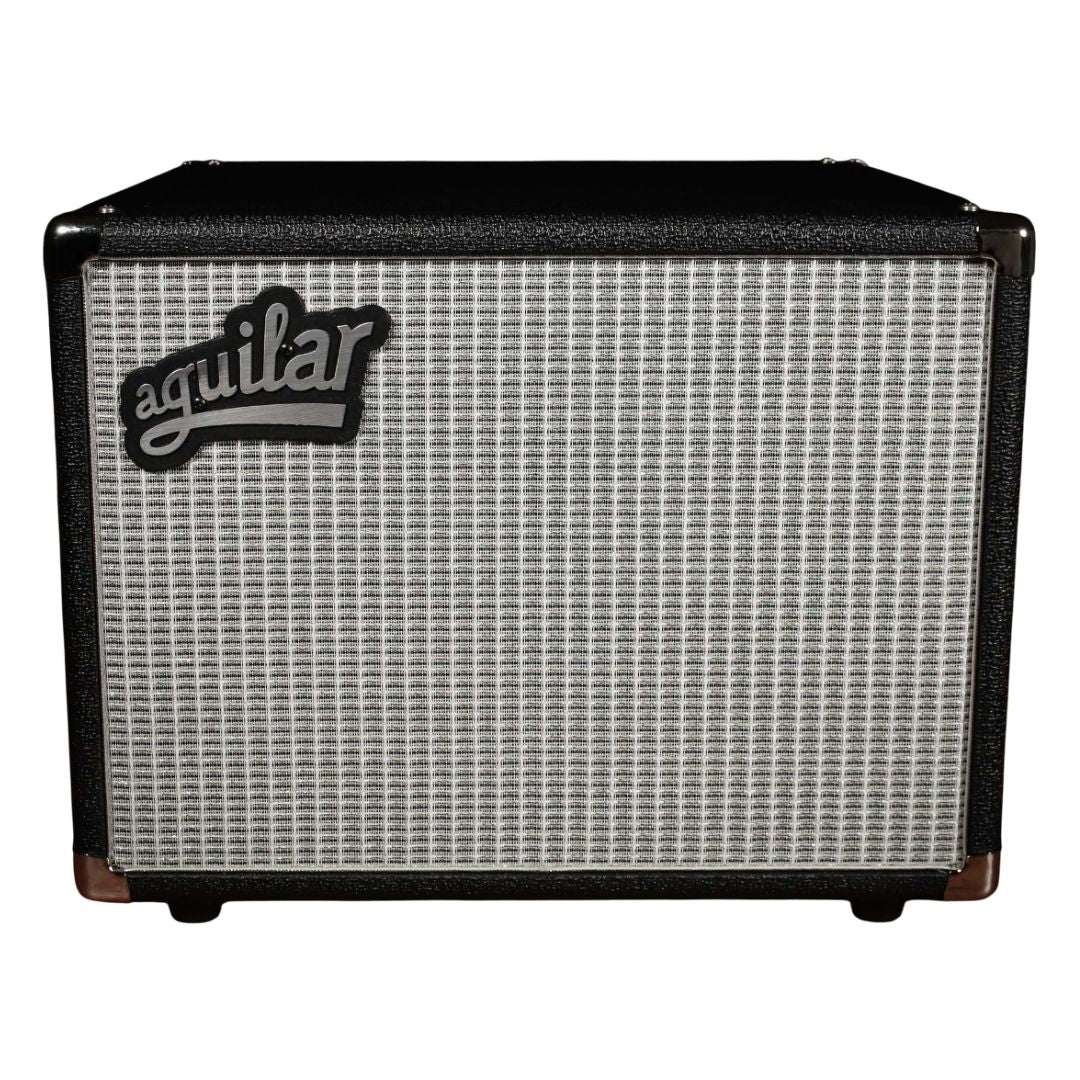Front view of Aguilar DB 112 Bass Cabinet on white background