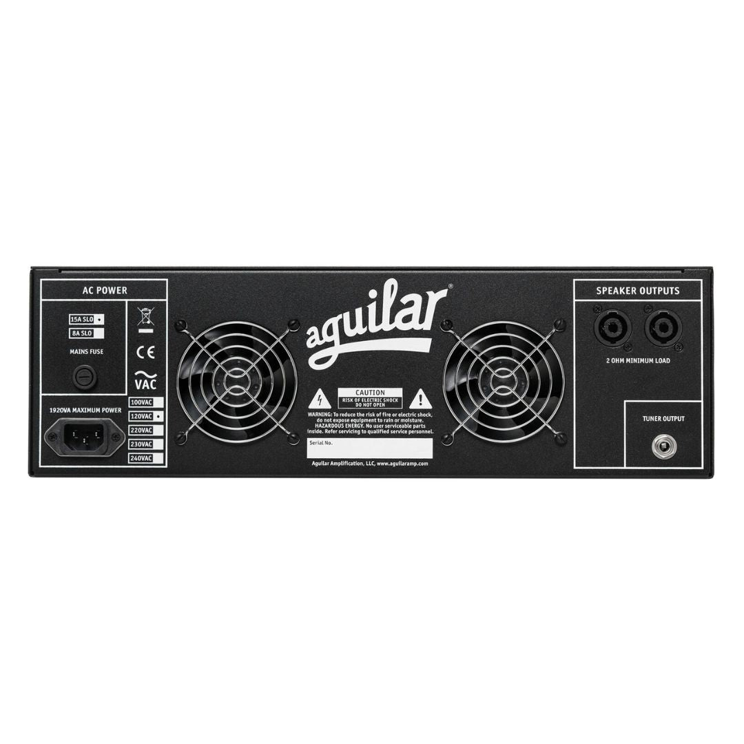 Rear view of Aguilar DB 751 Bass Amp Head on white background
