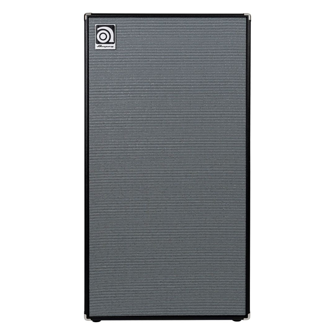 Front view of Ampeg HSVT-810AV Heritage 8x10" 800W Bass Cabinet on white background