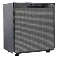 Angled front view of Ampeg Rocket Bass RB-112 Bass Combo Amp on white background