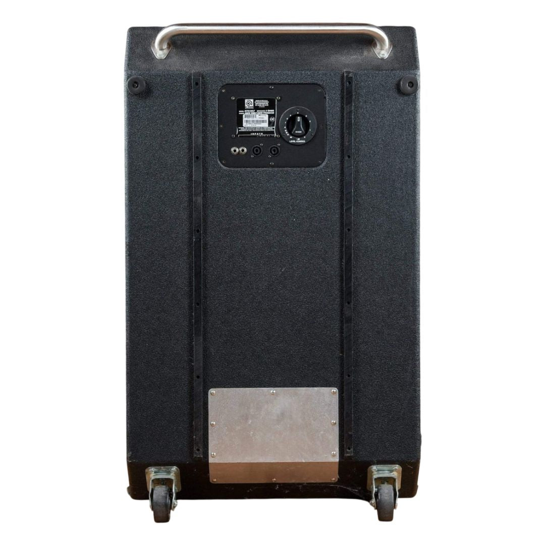 Rear view of Ampeg SVT-610HLF 6x10" 600W Bass Cabinet on white background