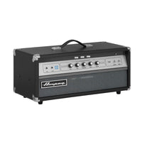 Angled front view of Ampeg V-4B 100W Bass Amplifier Head on white background