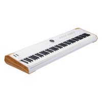 Angled view of Arturia AstroLab 88 Stage Keyboard on white background