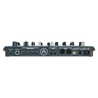 Top ports view of Arturia DrumBrute Impact Analog Drum Machine on white background
