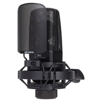 Microphone of Arturia MiniFuse Recording Pack Black on white background