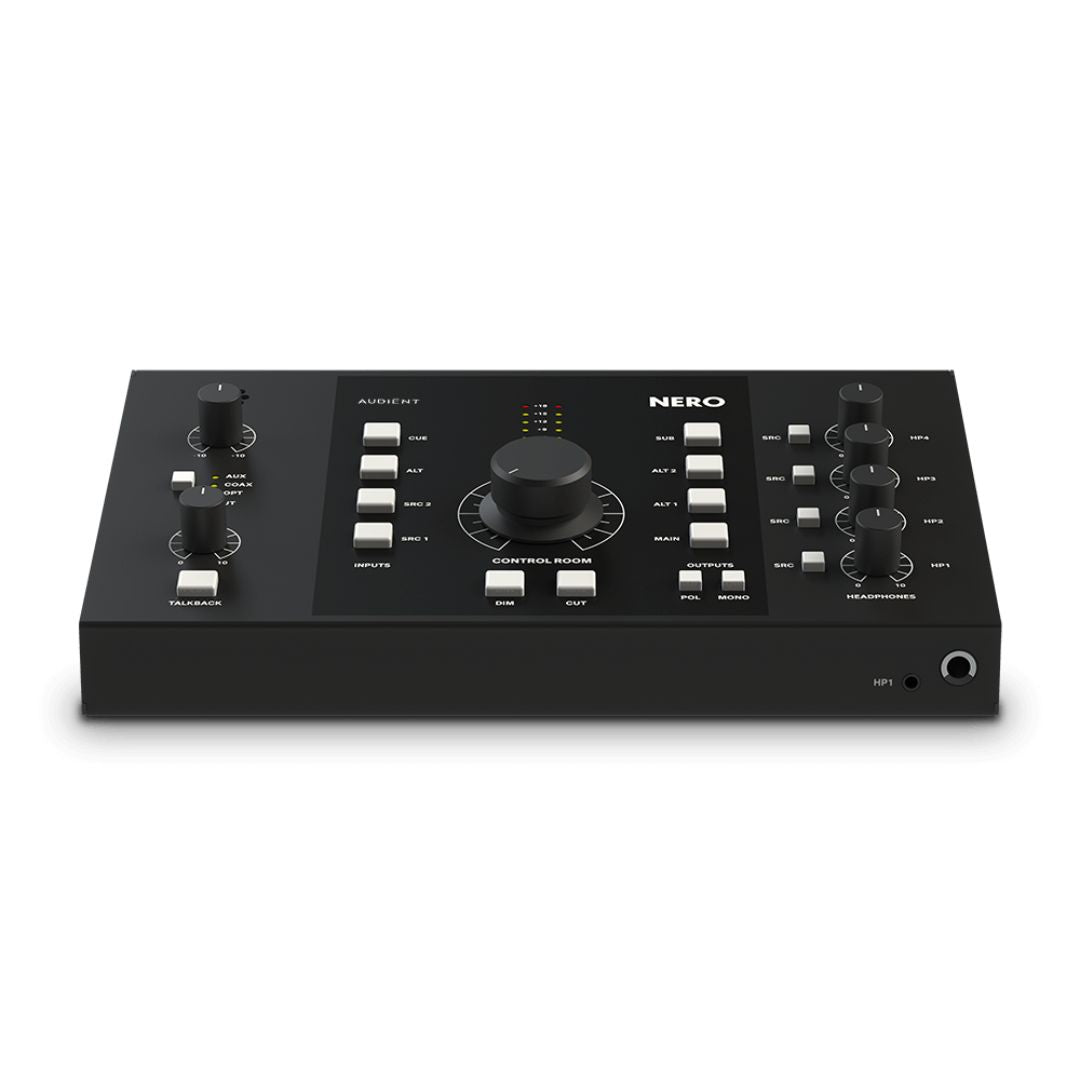 Front view of Audient Nero on white background