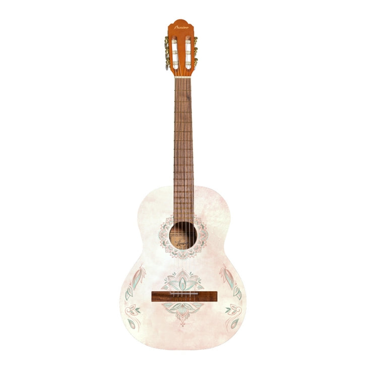Bamboo Lotus Mandala Classical Travel Guitar