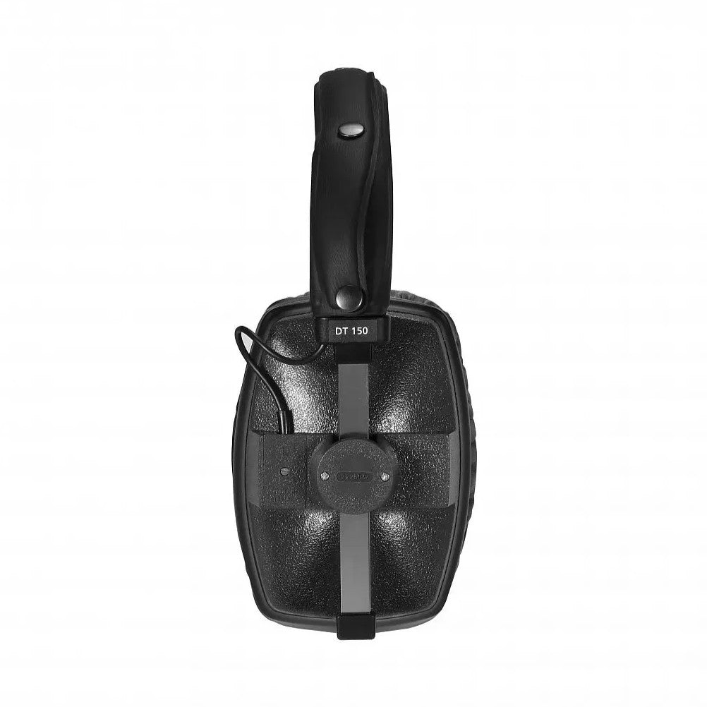 Side view of Beyerdynamic DT 150 Closed-Back Monitor Headphones on white background