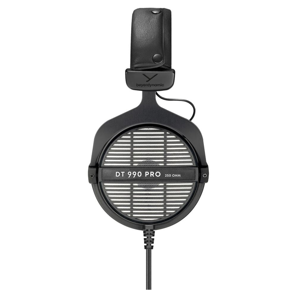 Side view of Beyerdynamic DT 990 PRO Over-Ear Open-Back Studio Headphones on white background