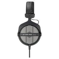 Side view of Beyerdynamic DT 990 PRO Over-Ear Open-Back Studio Headphones on white background