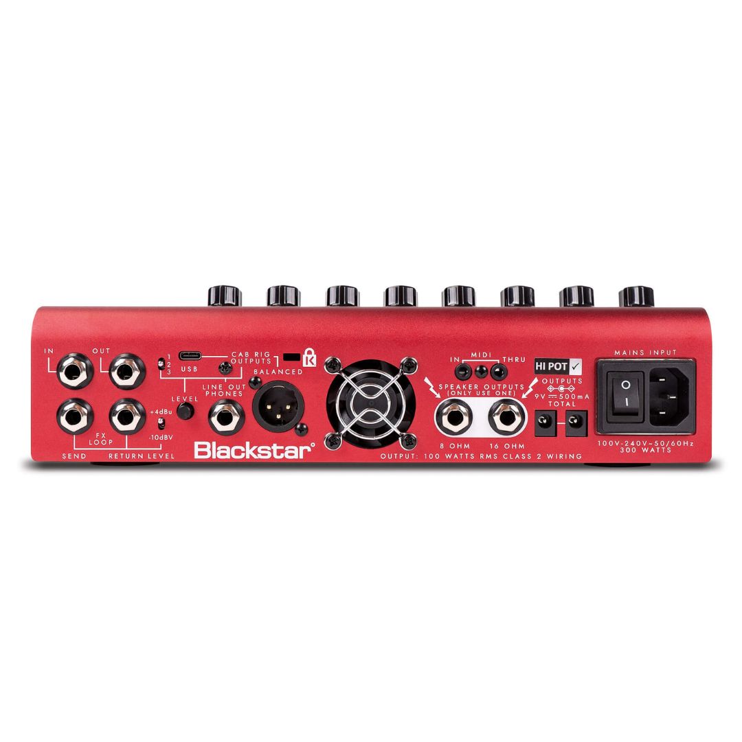 Rear view of Blackstar AMPED 2 on white background