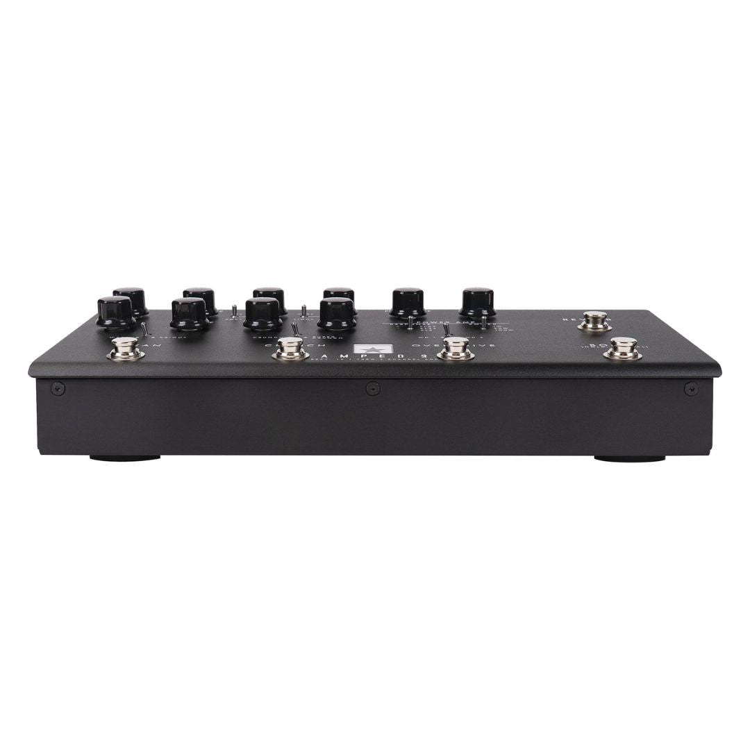Front view of Blackstar AMPED 3 100W Guitar Amplifier Pedal on white background