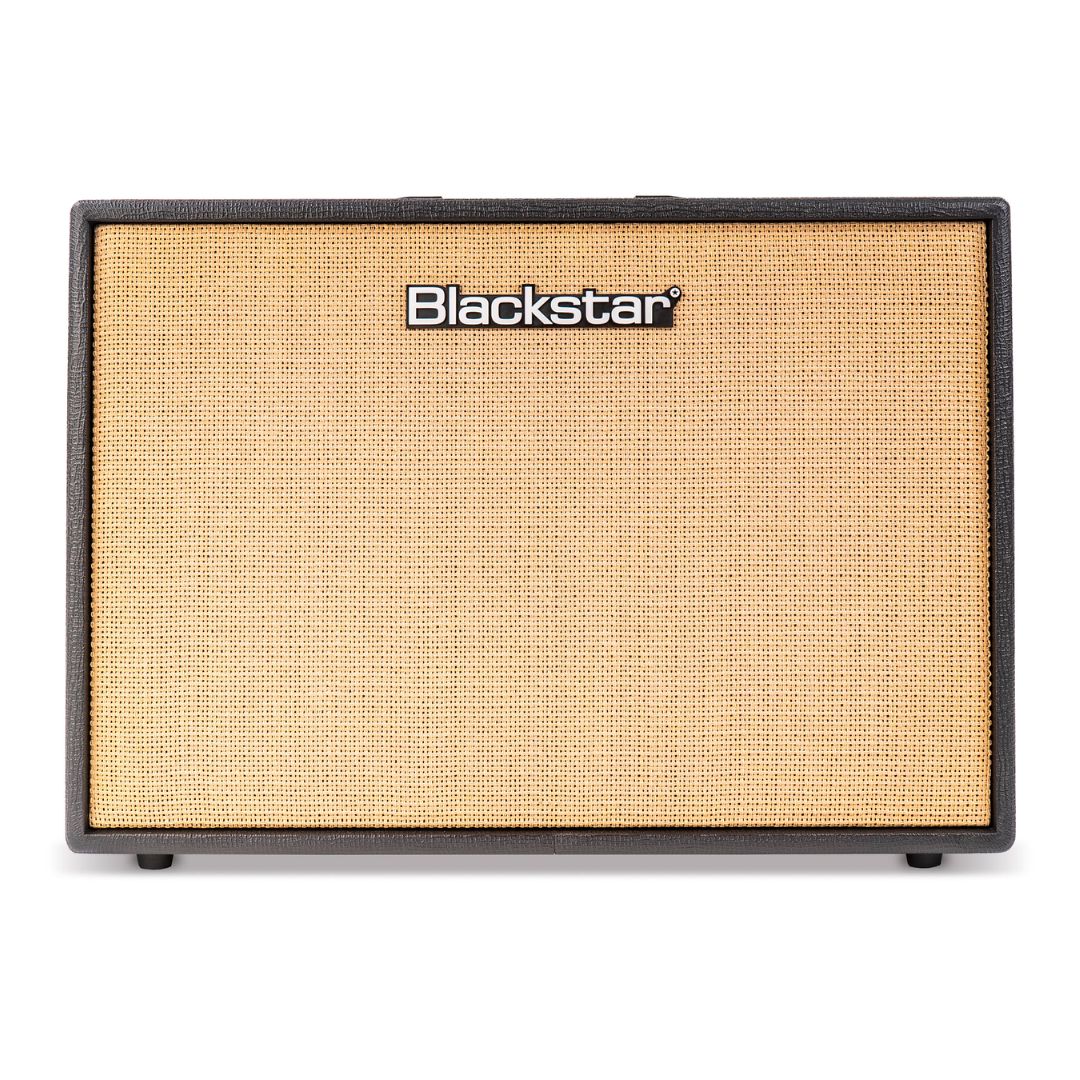 Front view of Blackstar Debut 100R 212 Combo Amplifier Black on white background