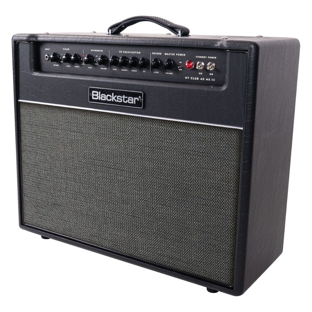 Angled view of Blackstar HT Club 40 MK III Combo Amplifier on white background