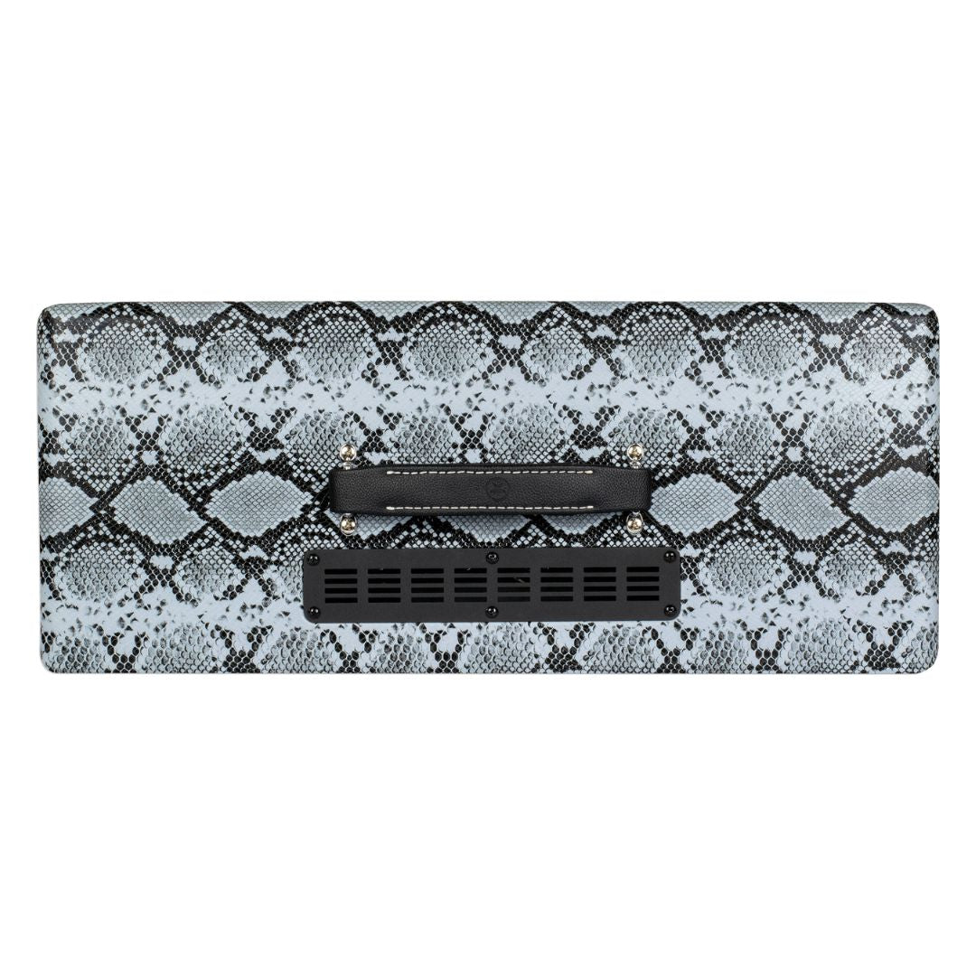 Top view of Blackstar HT Stage 100H MK III Guitar Amp Head Snakeskin on white background