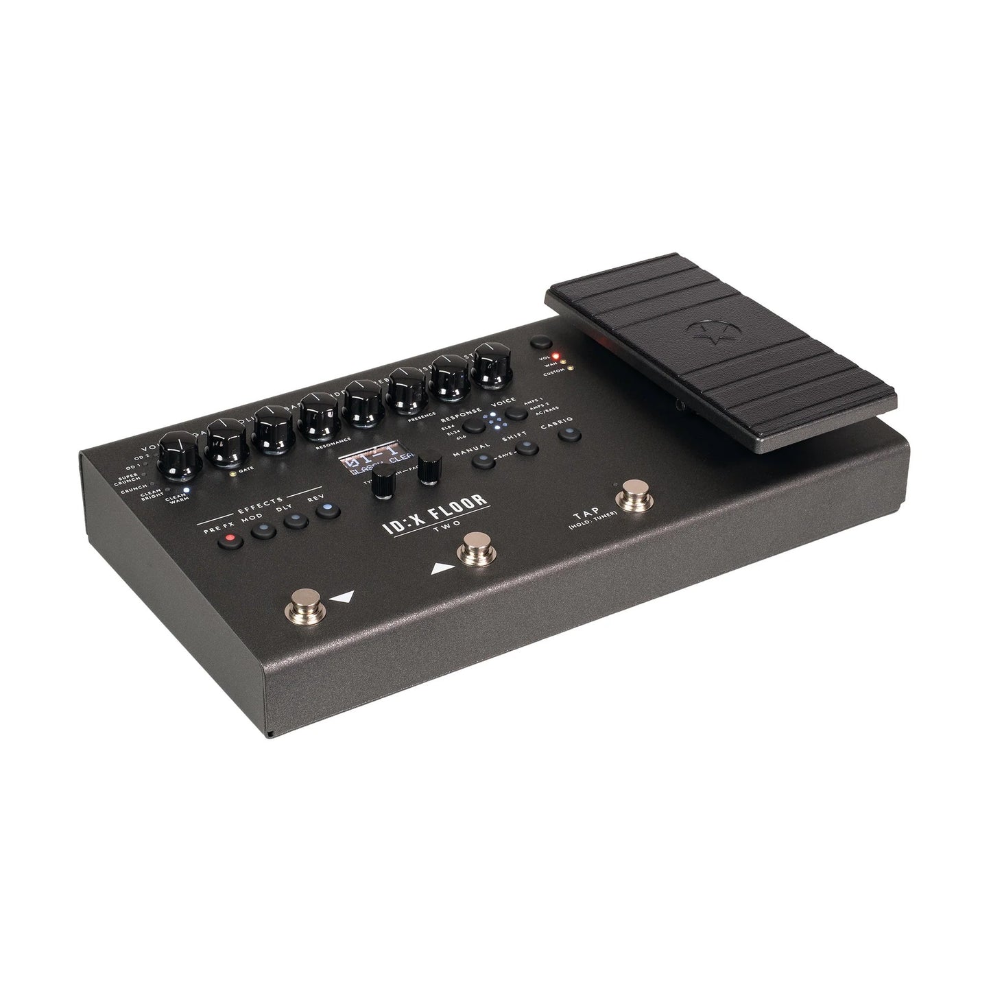 Angled front view of Blackstar ID:X Floor Two Multi-FX Pedal on white background