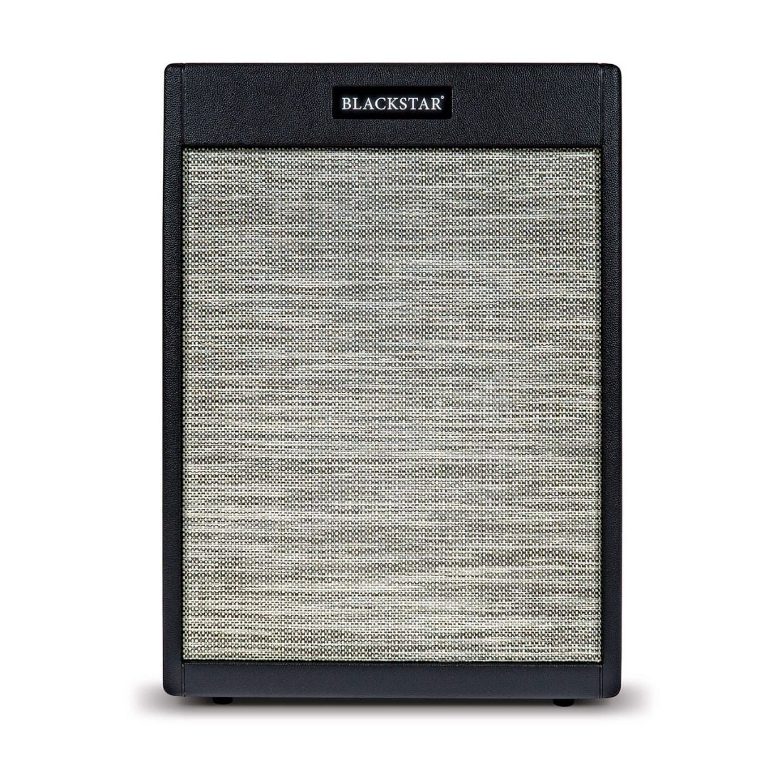 Front view of Blackstar St. James 212VOC Cabinet Black on white background