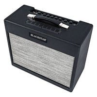 Angled top view of Blackstar St. James 50 6L6 50W Combo Amplifier on white background