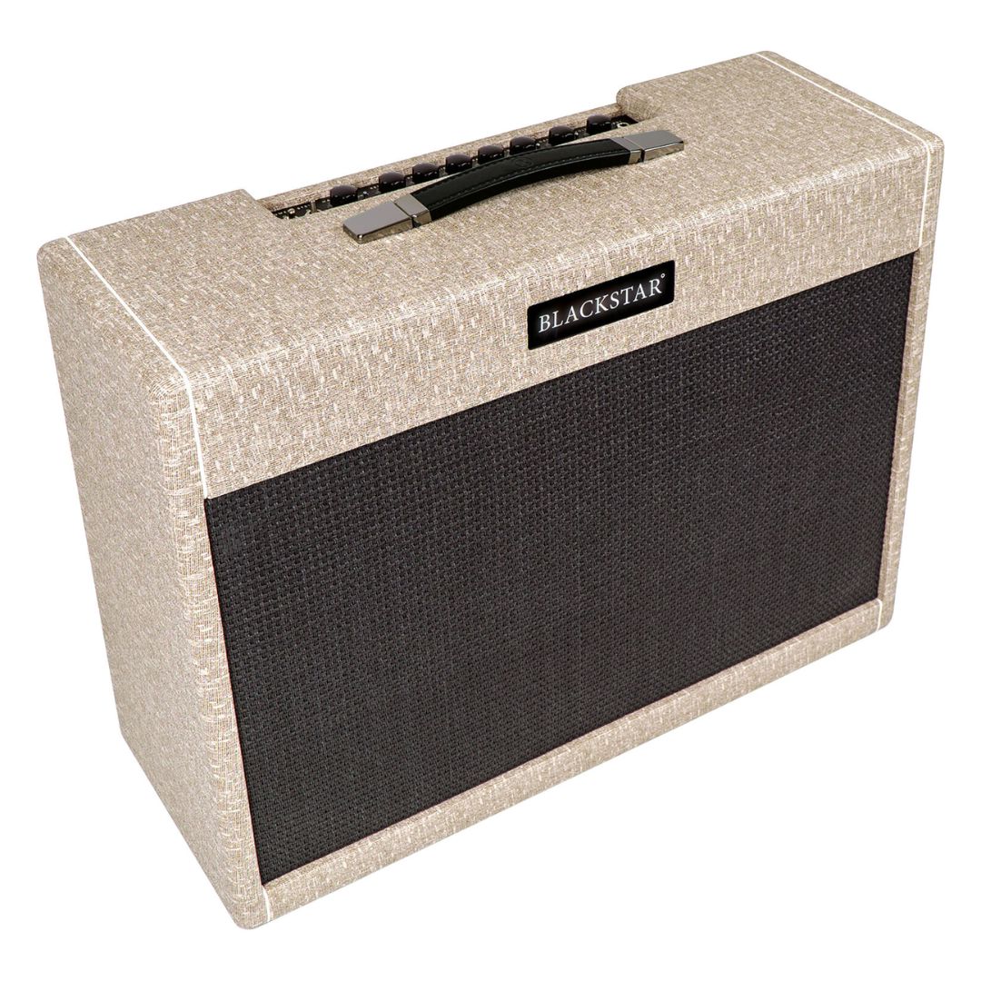 Angled view of Blackstar St. James 50 EL34 212 50W Combo Amplifier on white background