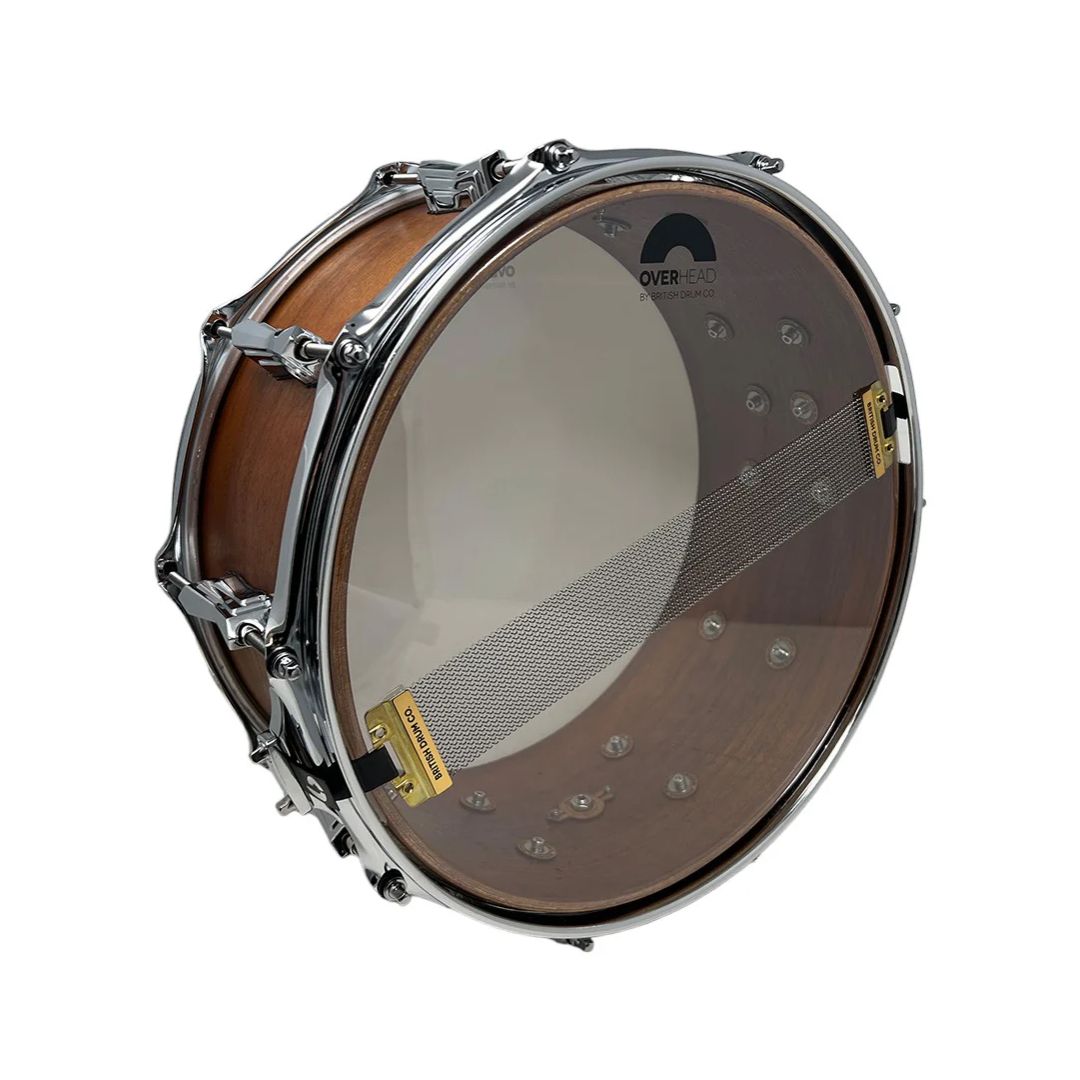 Bottom view of the Big Softy snare drum with white background
