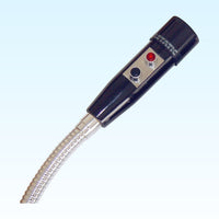 Close up view of CAD Audio AMC105-2-19 Omnidirectional Paging Microphone on blue background