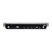 Rear view of transmitter of CAD Audio GXLIEM4 Quad-Mix Wireless In-Ear Monitoring System on white background