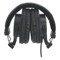 Curled up view of CAD Audio MH500 Closed-Back Over-Ear Headphones on white background