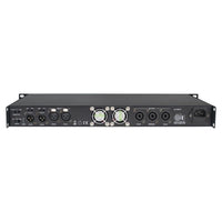 Rear ports view of CAD Audio PX3002 300W 2-Channel Power Amplifier on white background