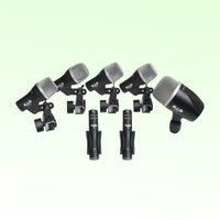 Inclusions of CAD Audio Stage7 Drum Microphone Pack on green background