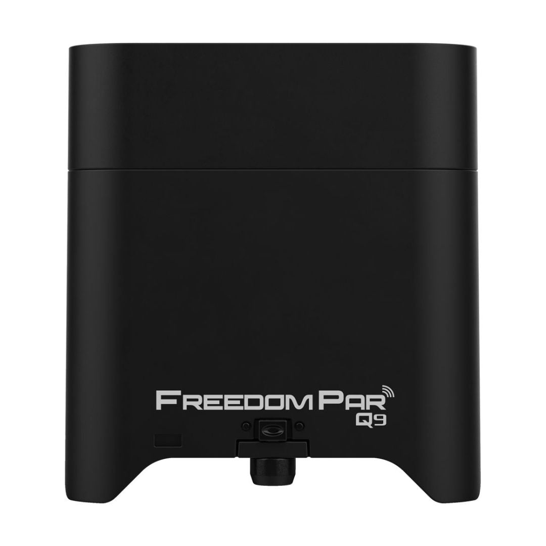 Black 'Freedom Par Q9' device on a white background