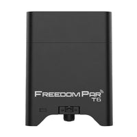Black electronic device with 'Freedom Par T6' branding on a white background
