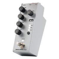 Angled view of Collision Devices Snack Fuzz Pedal on white background