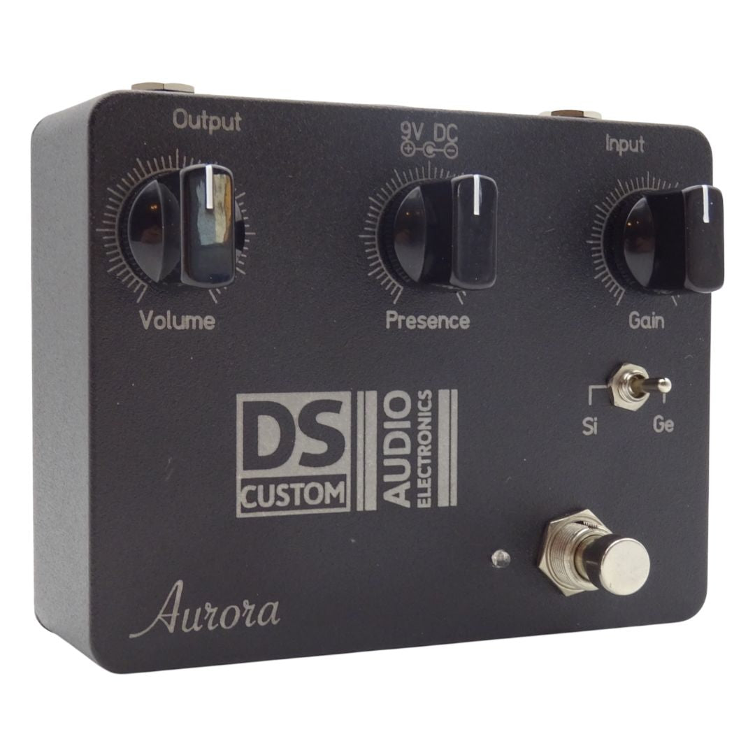 Angled left view of DS Custom Aurora Pedal on white background