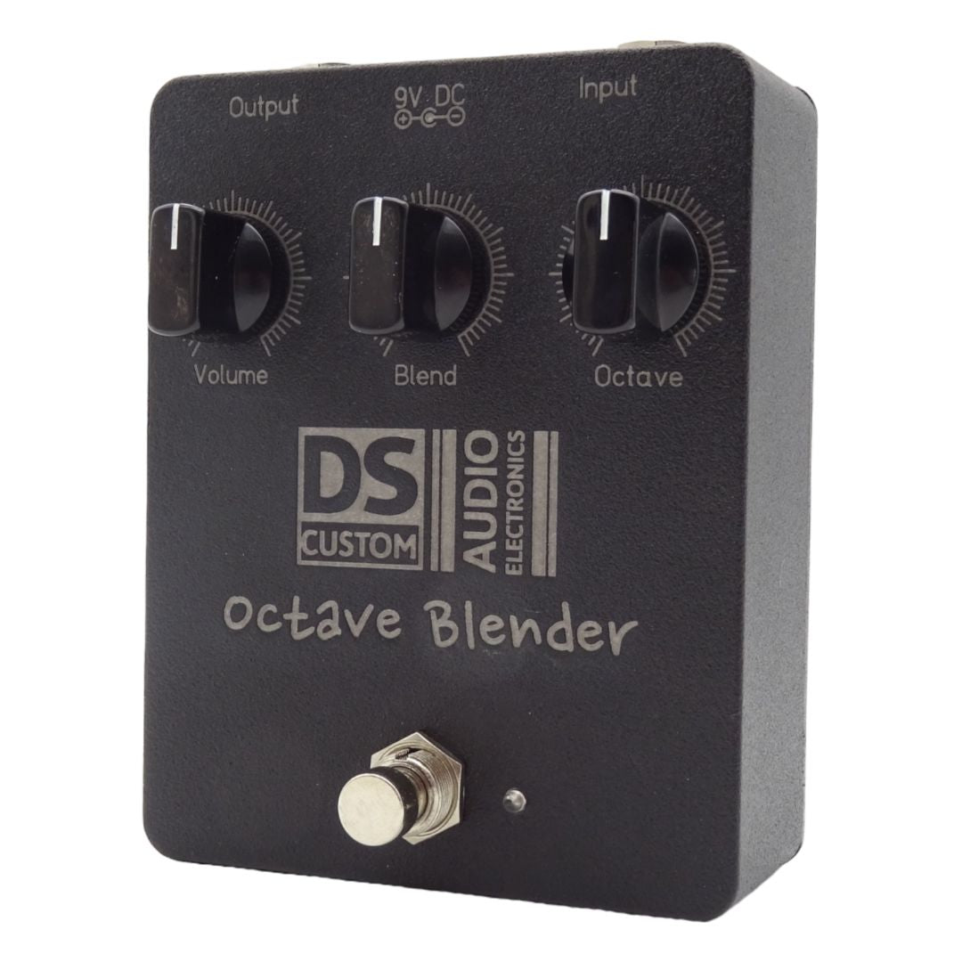 Angled right view of DS Custom Octave Blender Pedal on white background