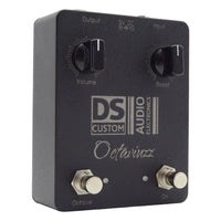 Angled left view of DS Custom Octaviuzz Pedal on white background