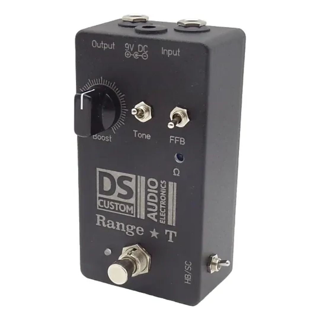 Angled right view of DS Custom Range T Pedal on white background