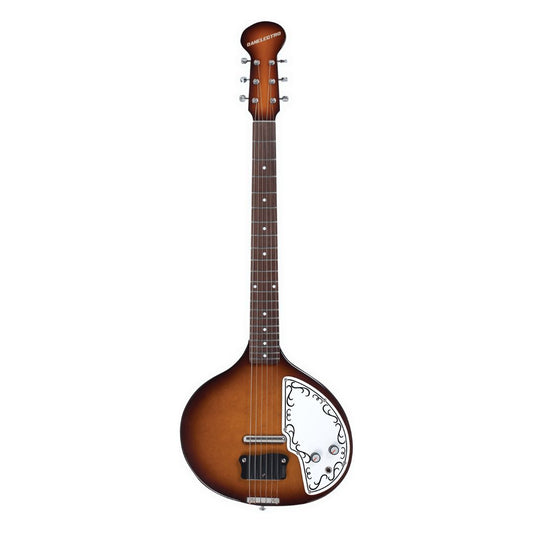 Front view of Danelectro Baby Sitar Electric Guitar Standard on white background