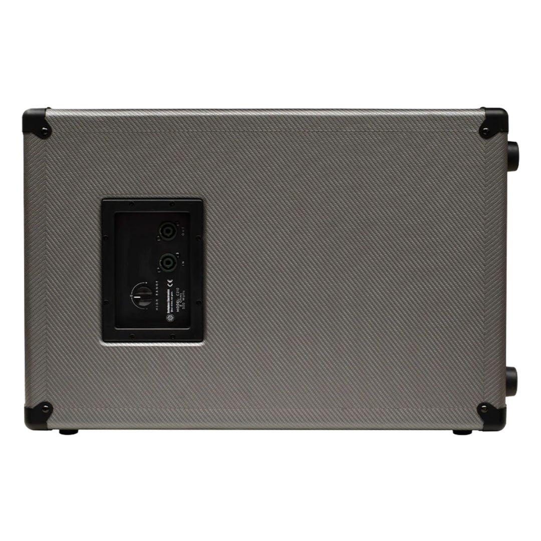 Rear view of Darkglass 210 Bass Cabinet on white background