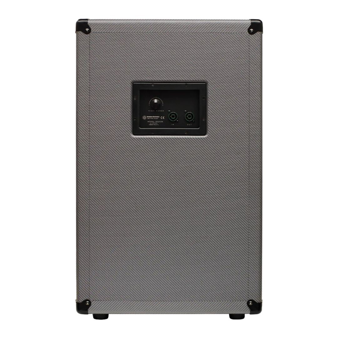 Rear view of Darkglass 212 Bass Cabinet on white background