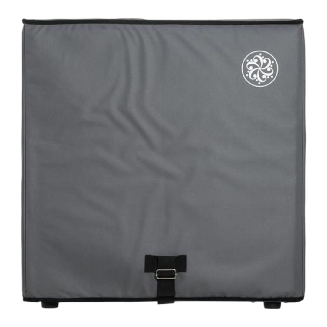 Front view of Darkglass 410N Bass Cabinet Cover on white background