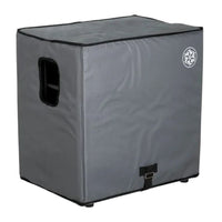 Angled view of Darkglass 410N Bass Cabinet Cover on white background
