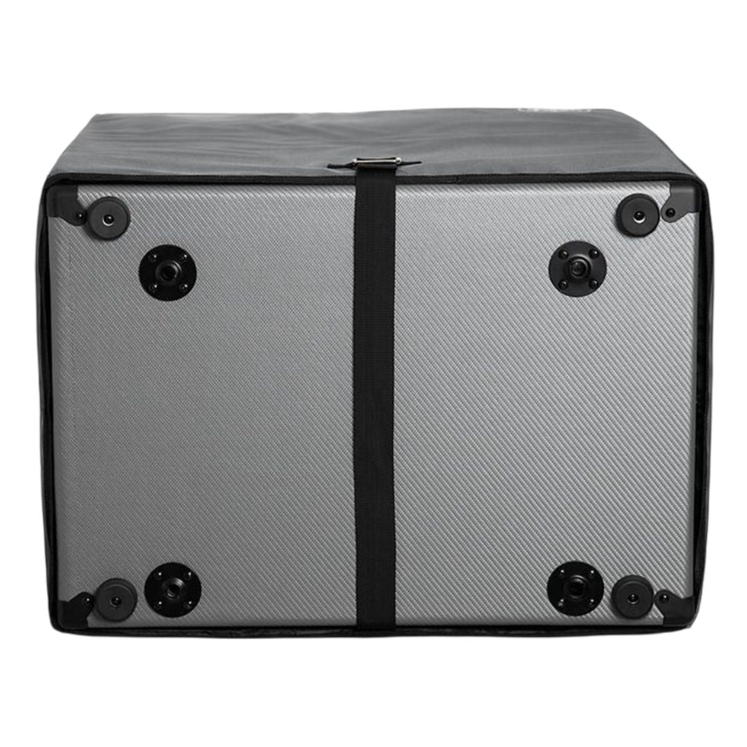 Bottom view of Darkglass 410N Bass Cabinet Cover on white background