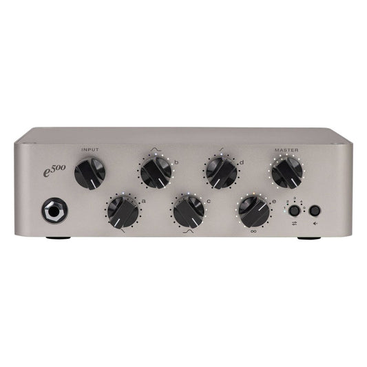 Front view of Darkglass Exponent 500 Bass Amplifier Head on white background