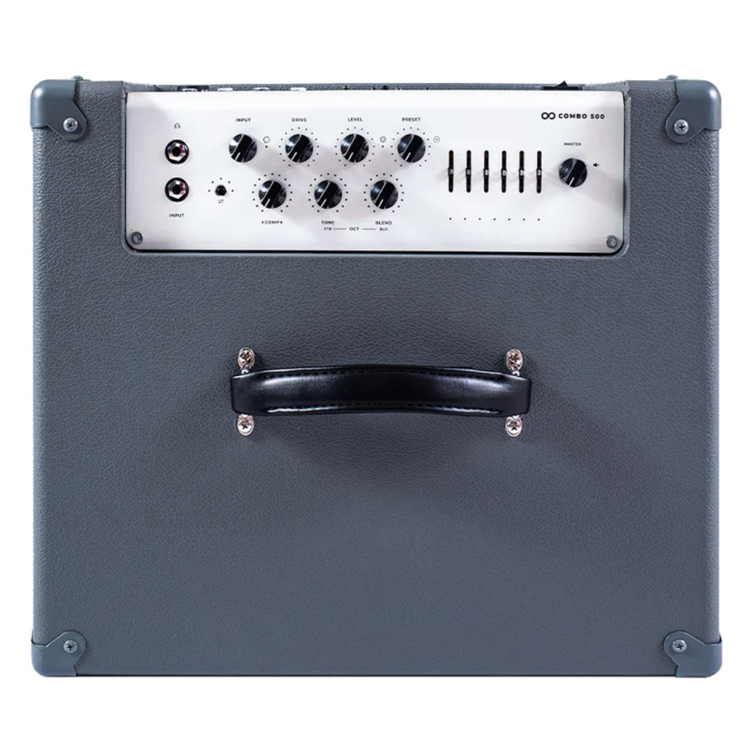 Top view of Darkglass Infinity 500 Combo 112 Bass Amplifier on white background